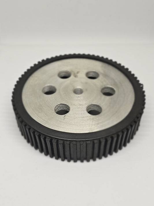 10x2 CM Aluminum Robot Wheel 6mm Shaft with Grip
