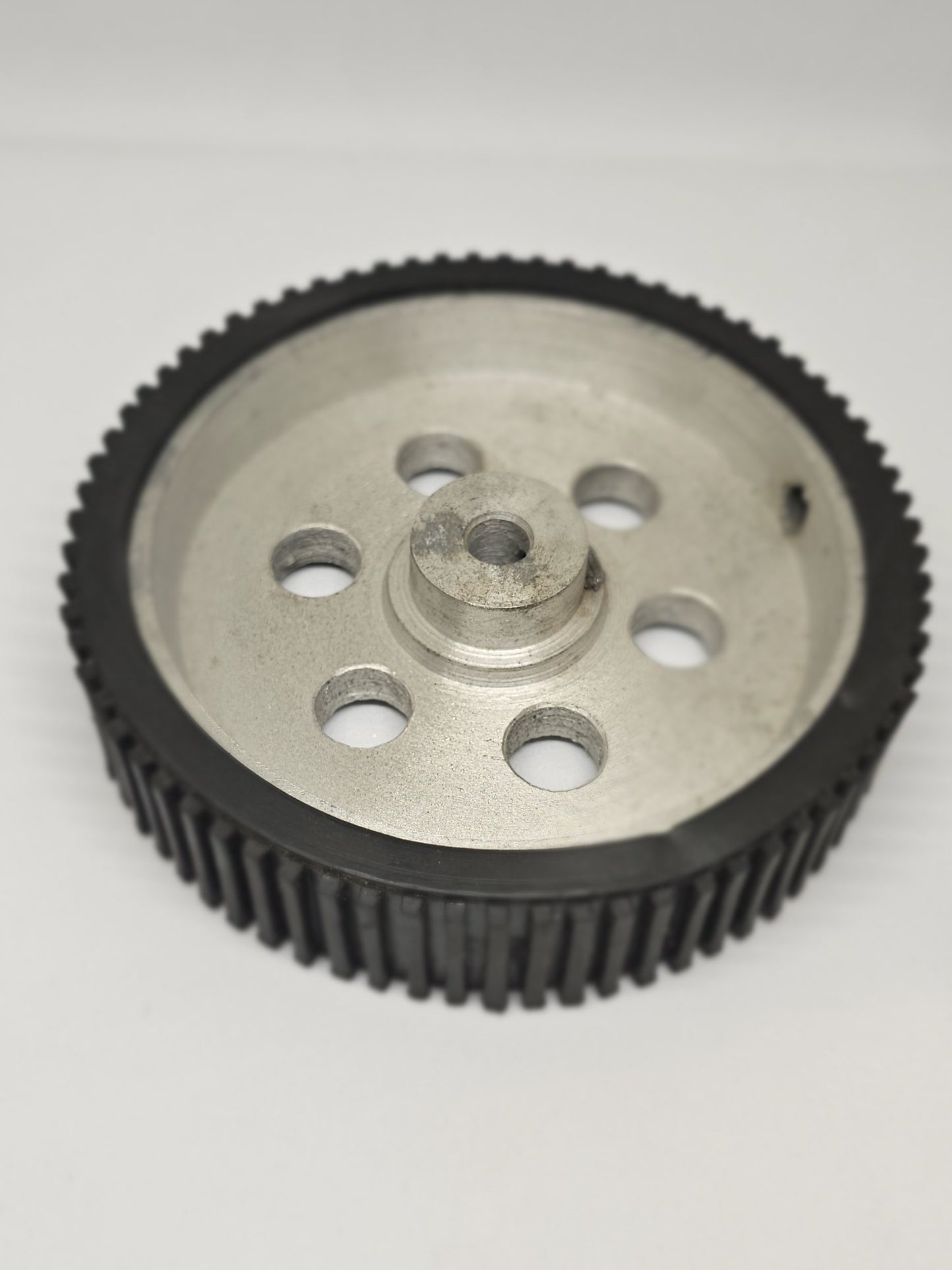 10x2 CM Aluminum Robot Wheel 6mm Shaft with Grip