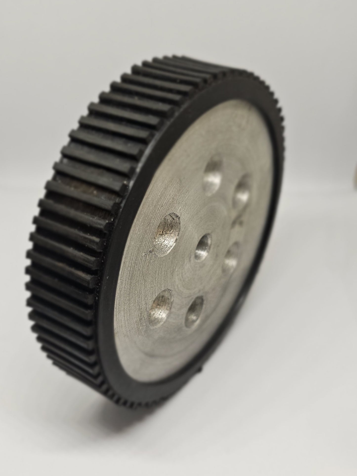 10x2 CM Aluminum Robot Wheel 6mm Shaft with Grip