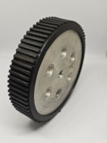 10x2 CM Aluminum Robot Wheel 6mm Shaft with Grip