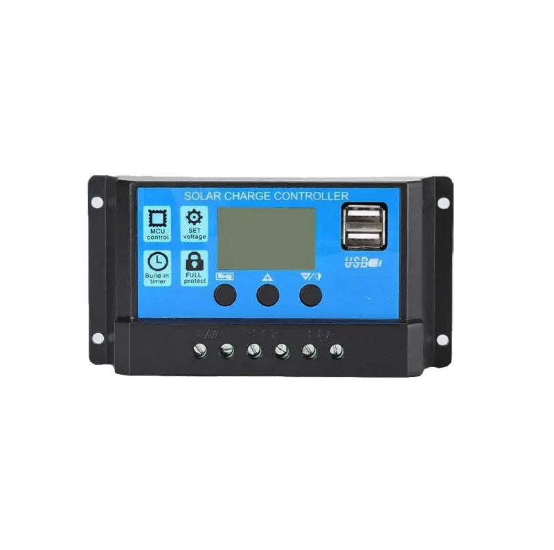 30A Solar Charge Controller with USB Output Port Intelligent LCD