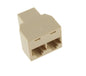 CAT6 RJ45 Female-to-2 Female LAN Cable Extension 1-2 Adapter