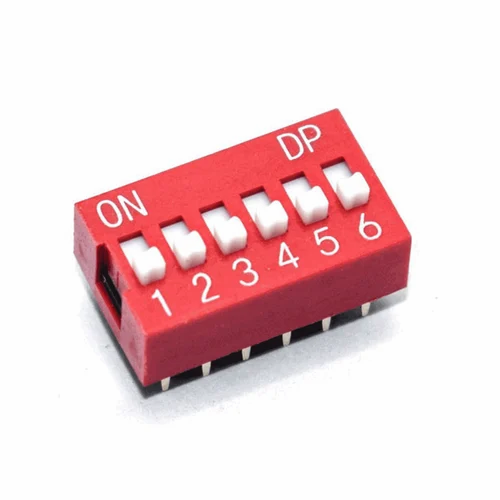 DIP Switch 6 Way DS-06 (6 Way Slide Switch 2.54mm Pitch)