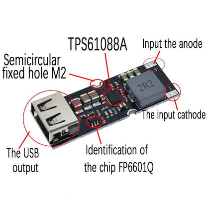 TPS61088 Step-up Boost Power modules for Mobile Battery Fast Charging Boards 3.2-4.2V TO 5-12V
