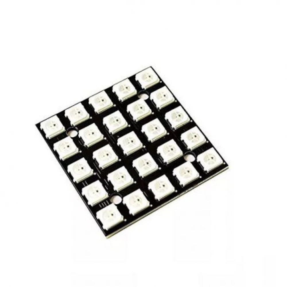 25 Bit WS2812 5050 5x5 RGB LED Built-in Full Color Driving Lights Square Neo Pixel