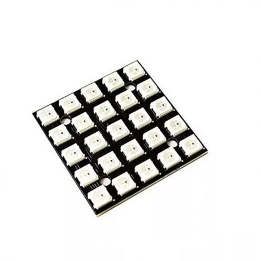 25 Bit WS2812 5050 5x5 RGB LED Built-in Full Color Driving Lights Square Neo Pixel