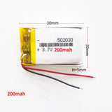 3.7v 200mAH Lipo Rechargeable Battery (Pack of 1)