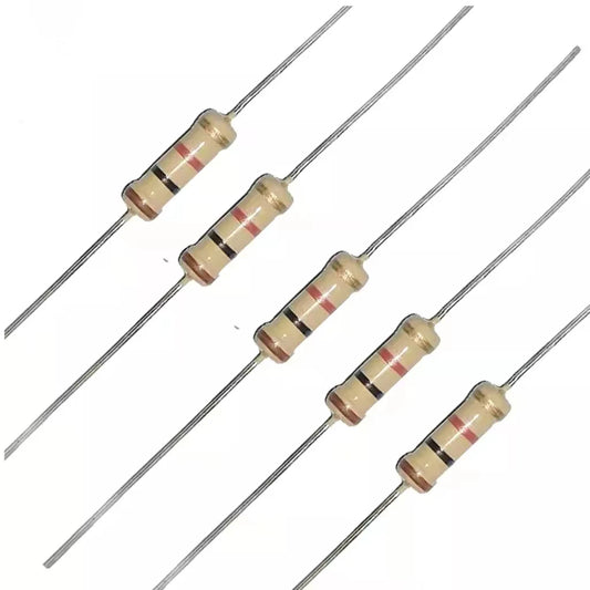 10M ohm 1/2 Watt ±5% Tolerance Carbon Film Resistor