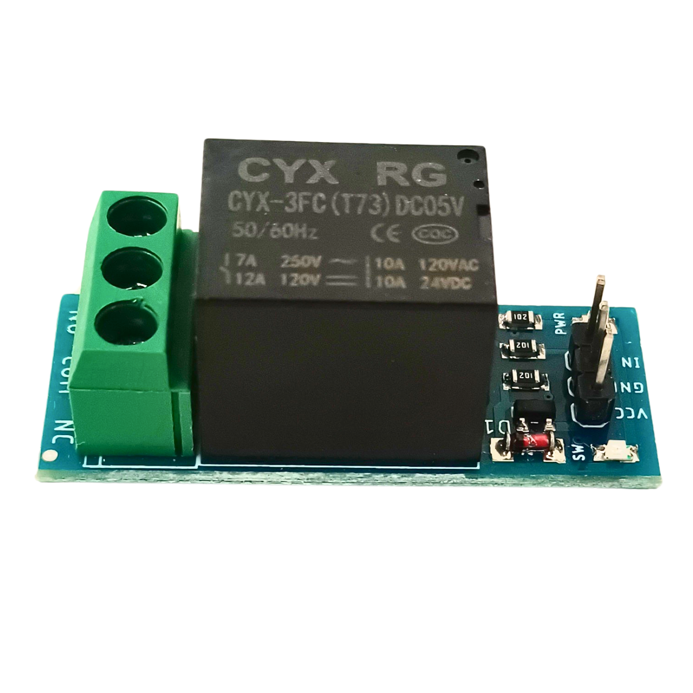 5V 1Ch Relay Module Active Low SMD LED