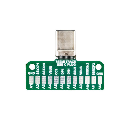 7Semi USB Type-C 3.1 Male Breakout Board – 24-Pin USB-C Connector for Prototyping and Embedded Applications