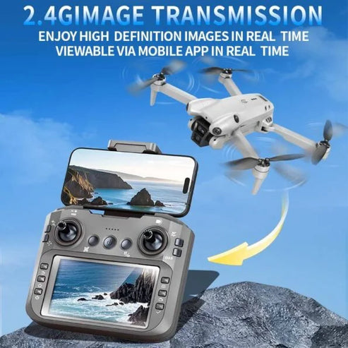 M4 Ultra Foldable Drone with 4K Dual Camera & Display Controller