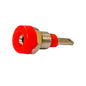 2mm Banana Socket Female Panel Mount Type - Red