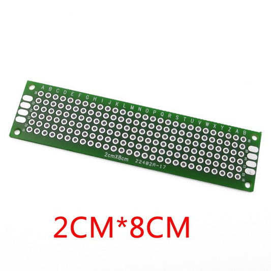 2x8 CM Single Sided Universal PCB Prototype Veroboard Green Board