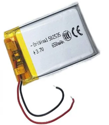 3.7v 650mAh LiPo Lithium Polymer Rechargeable Battery