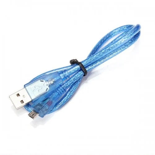 USB A to Micro Cable 30 CM (Blue)