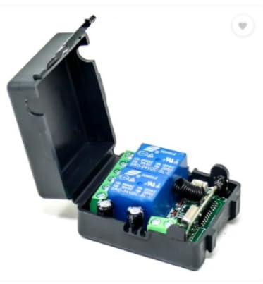 2 Ch 5v RF Transmitter and Receiver Remote Control Relay Switch Car Key Type