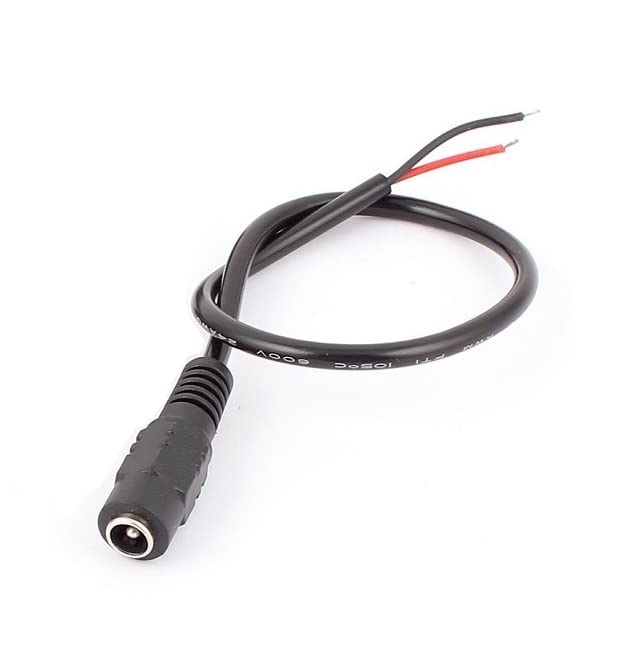 DC Jack Female Power Connector With Wire 5.5×2.1mm