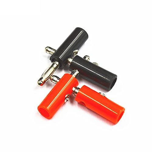 4mm Banana Plug Connector Male with Screw- BLACK 1 Pc