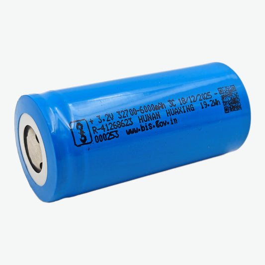 32700 Lithium Battery LFP Cell 6000mAh 3.2V 19.2Wh (3C)  (EV Grade)