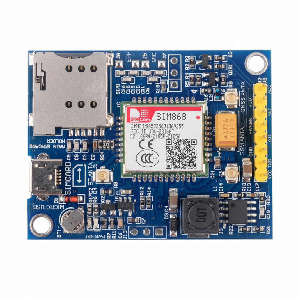 Sim 868 Module SIM868 GSM GPRS + GPS GNSS Module TTL With SMA Antenna – Indian Hobby ...