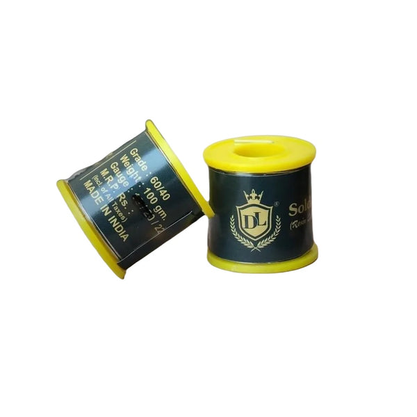 DL Solder Wire 100g – 22 Gauge 60/40 Grade Rosin Cored Solder Wire