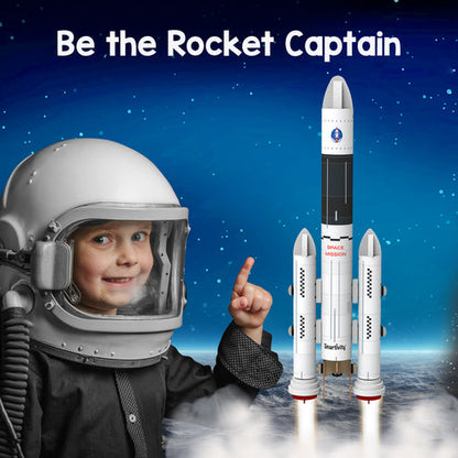 Smartivity DIY Rocket Launcher STEM Kit for Kids 6-12 Years, Learn Space Science