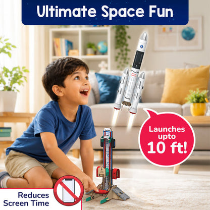 Smartivity DIY Rocket Launcher STEM Kit for Kids 6-12 Years, Learn Space Science