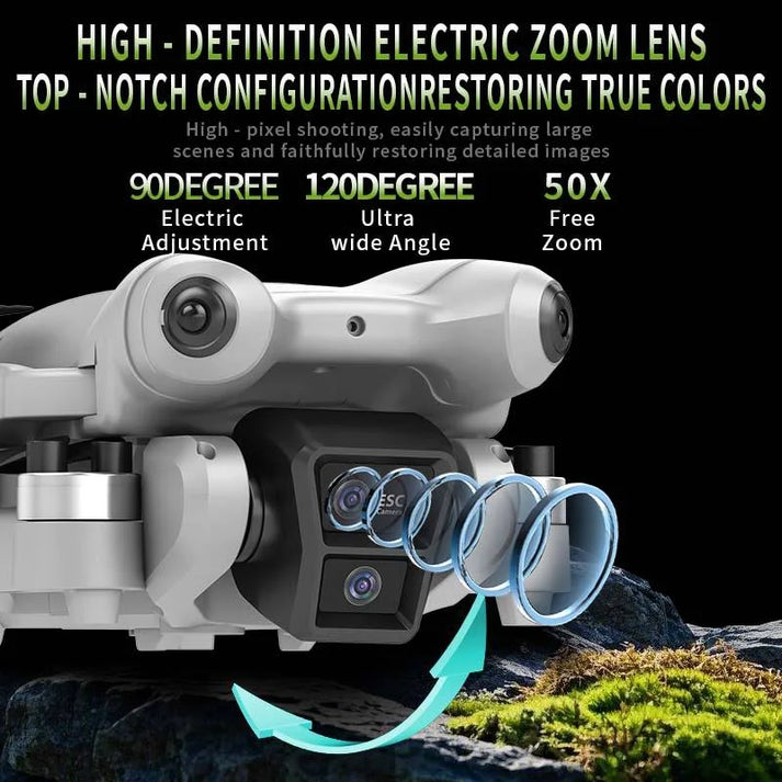 M4 Ultra Foldable Drone with 4K Dual Camera & Display Controller