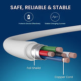 Portronics POR 1812 Konnect Link USB to Lightning Fast Charging Cable With iOS Compatibility 1 Meter (White)