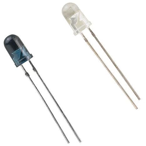 5mm IR Transmitter and Receiver LED Tx Rx Pair Photodiode