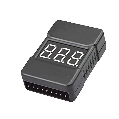 BX100 1-8S Lipo Battery Voltage Tester/  Low Voltage Buzzer Alarm with Dual Speakers