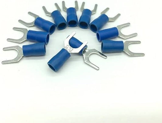 Fork Terminal 2-4S 2.5mm insulated Crimp Spade Battery Connector U Type Thimbal (1 Pc)