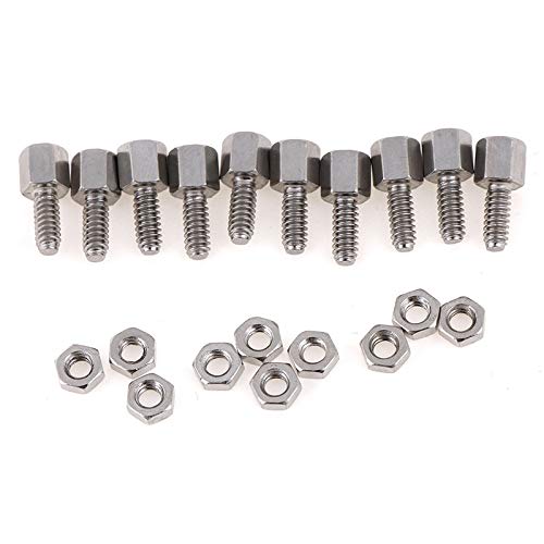 12mm Stud and Nut for D-Sub Connectors (Pack of 10)
