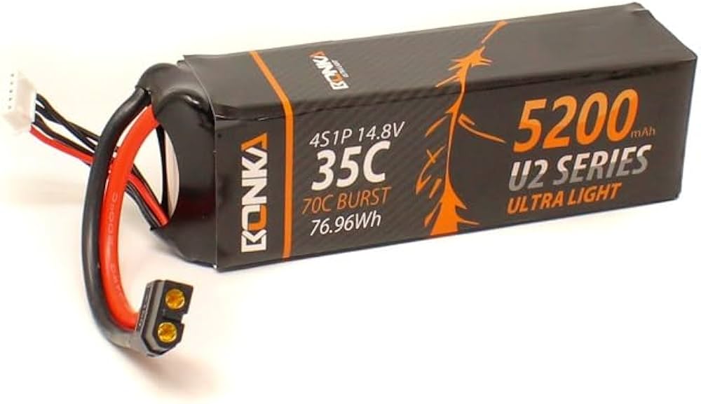 Bonka 14.8V 5200mAh 35C 4S Lithium Polymer Battery Pack