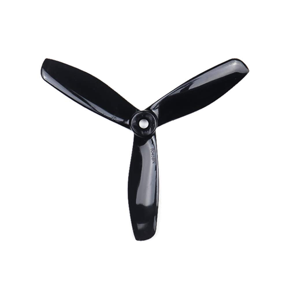 GEMFAN 5045-BN Tri Blade PC Polycarbonate Propeller, Black (2 Pair- 2 CW+ 2 CCW )
