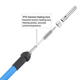 60W 220V ESD Safe Temperature Adjustable Electric Soldering Iron with Extra 5 Bits