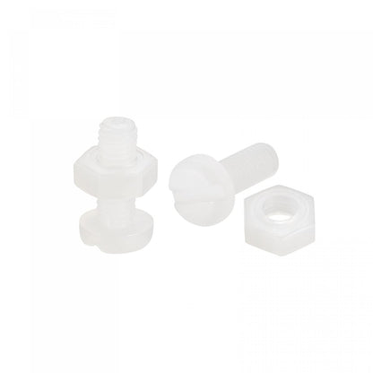 M3x8mm Nylon Screw with Nut (Pack of 10 Pair)