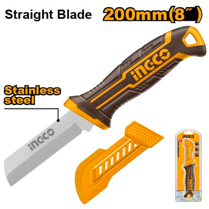 INGCO HPK82101 Stainless Steel Cable Stripping Knife – 200 mm