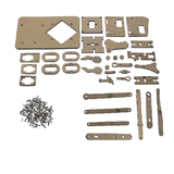 DIY 4DOF Acrylic RC Robot Arm Gripper Without Servos (37 Pieces)