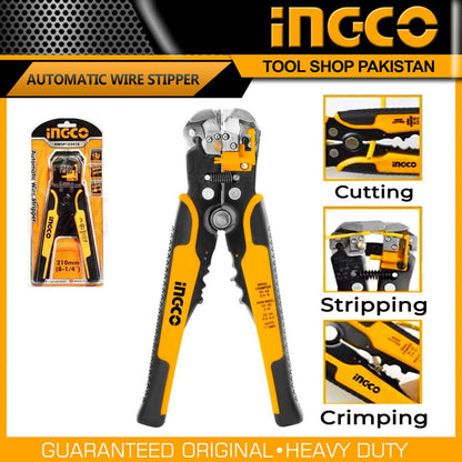 INGCO HWSP102418 3-in-1 Automatic Wire Stripper Wire Cutter
