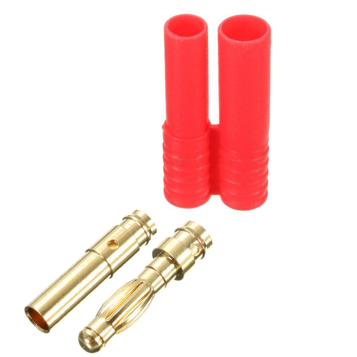 10 Pairs HXT Gold 4.0mm Male/Female Connectors For Lipo Batteries | 7um 93A