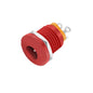 DC Jack Female Panel Mount 2.1mm (Red)