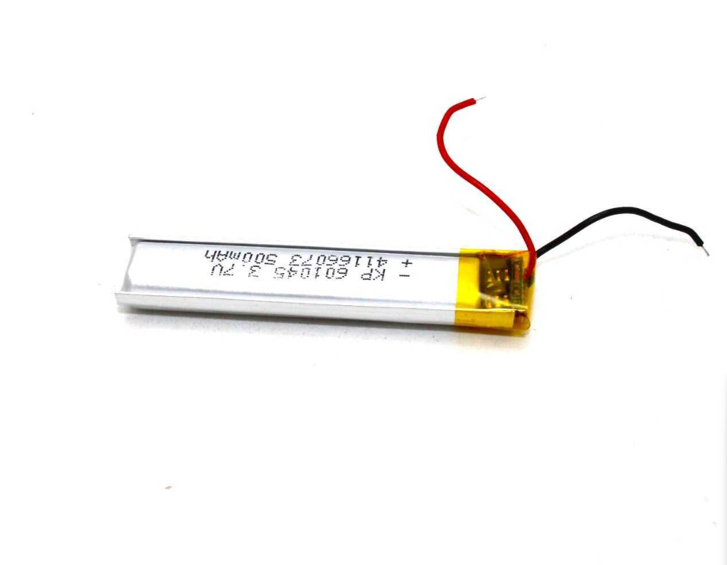 3.7v 500mAh Lithium Polymer Battery for Neckband 601045