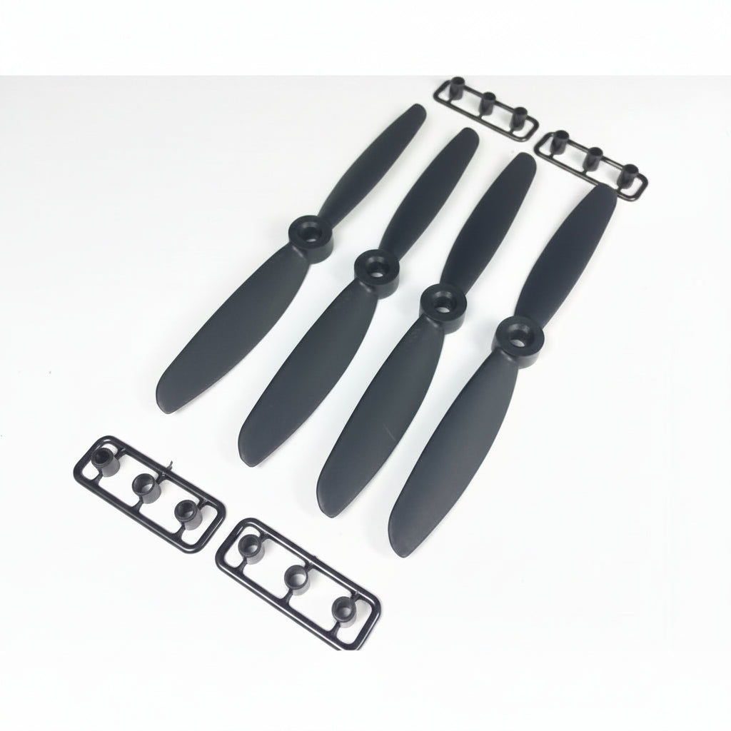 GEMFAN 5045 (5X4.5) Carbon Fiber Nylon Propeller, Black (2 Pair-2 CW+2 CCW )
