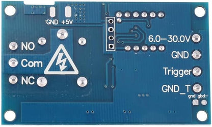 6-30V 1-Channel Power Relay Module with Adjustable Timing Cycle