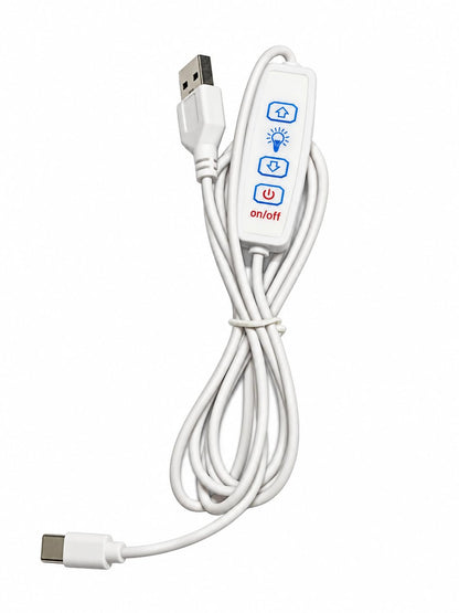 USB to Type-C LED Dimmer Cable with 3 Switch for Lithophane Lights