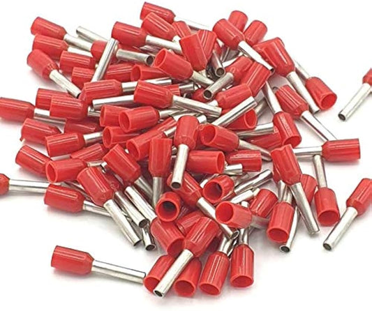 E1008 Red 1 sqr mm Wire Ferrule Terminal Cable Lugs