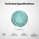 Numakers PLA+ Filament – Teal Blue – 1.75 mm / 1 kg