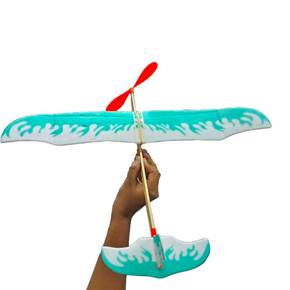 DIY Rubber Band Powered Plane Thunderer Glider Model Kit – Pack of 20