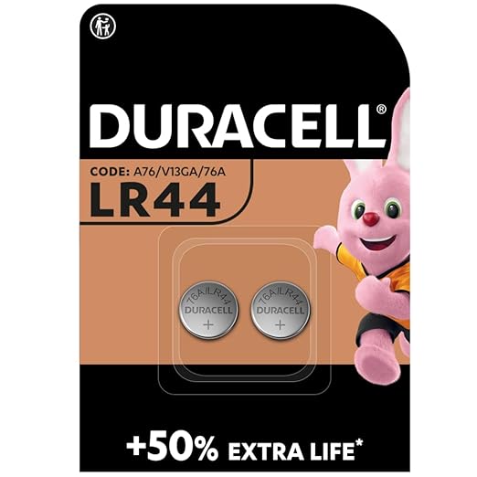 Duracell LR44 1.5V Alkaline Coin Battery (Pack of 2)